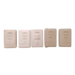 5pc AVEDA Refreshing Cleansing Bar Soap 1.5 oz 42g Lot of 5 Travel Guest Size